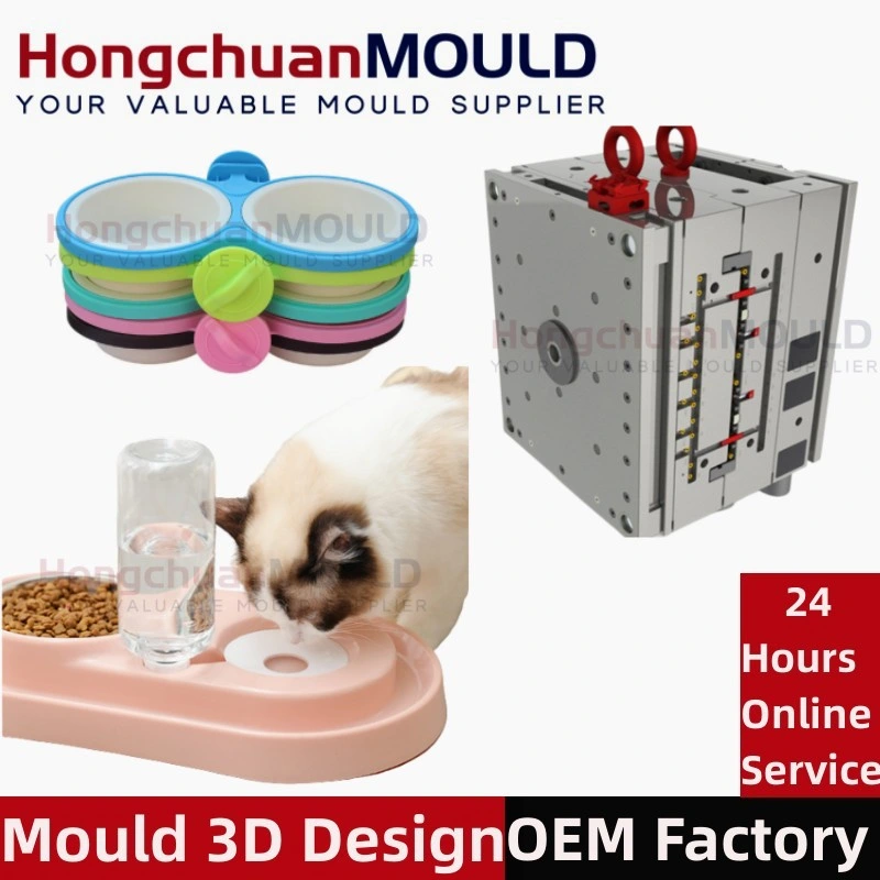 Plastic Shell Mould of Water Fountain Pet Feeder Cat Bowl Injection Mould