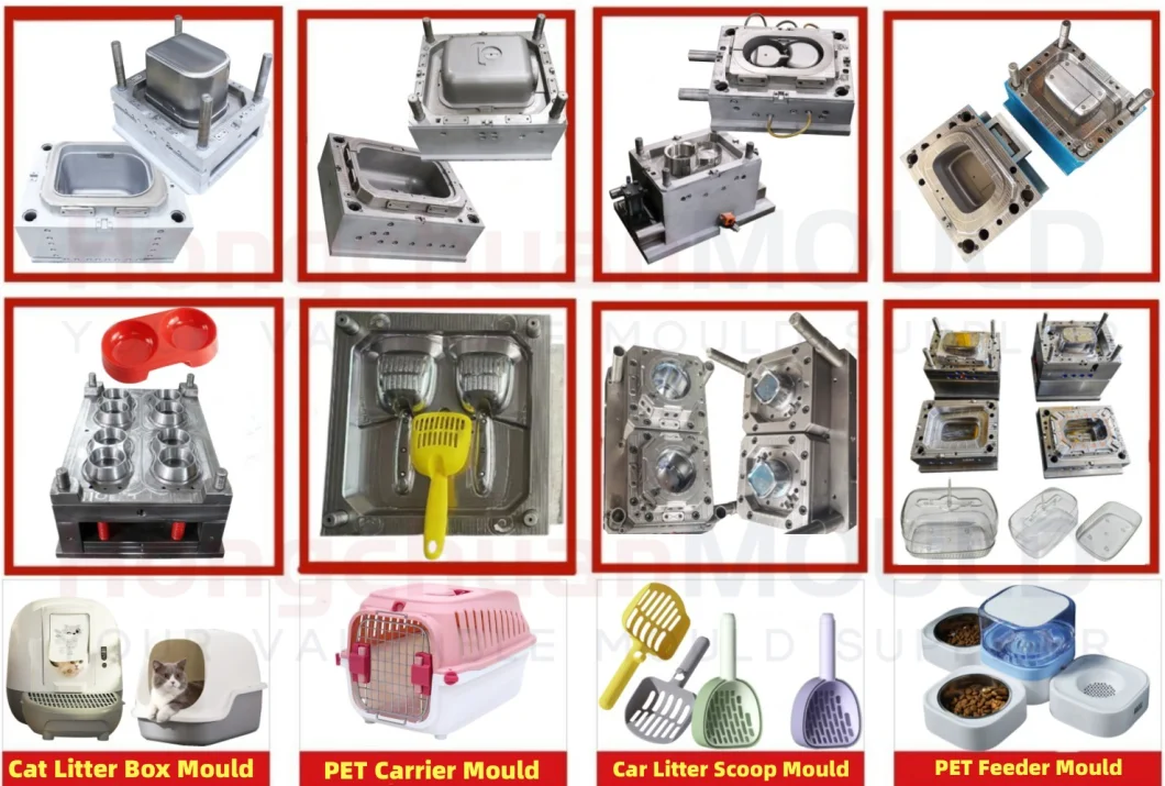 Customized Pet Injection Mold Automatic Designer Cat Litter Toilet Box Mould