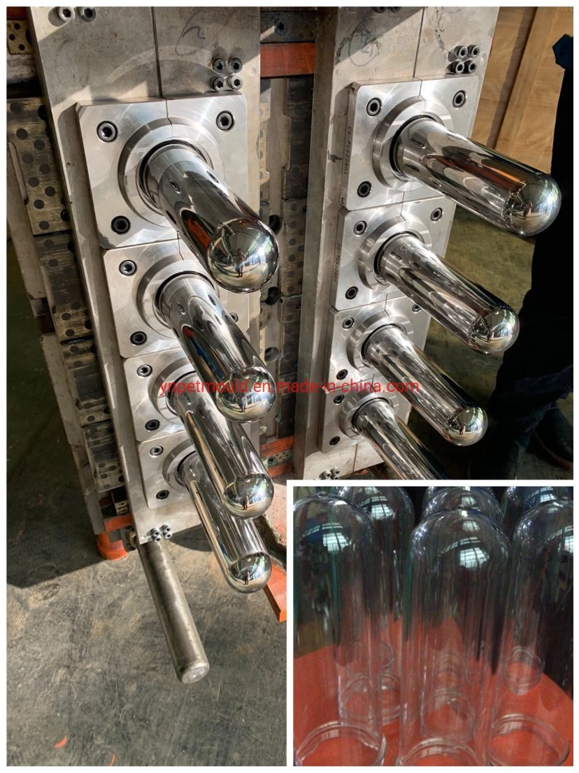 8cavity Pet Oil Preform Mould with Hot Runner Valve Gate