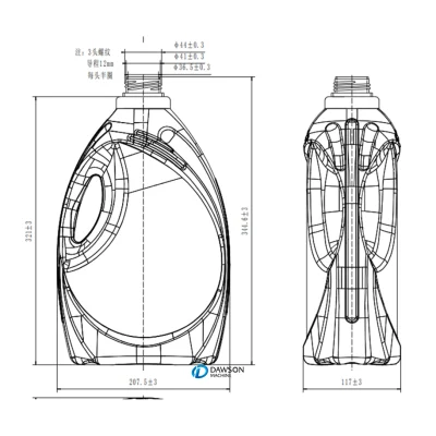 プラスチック金型 HDPE ブロー金型洗剤ボトル金型ブロー金型高密度ポリエチレン洗剤金型